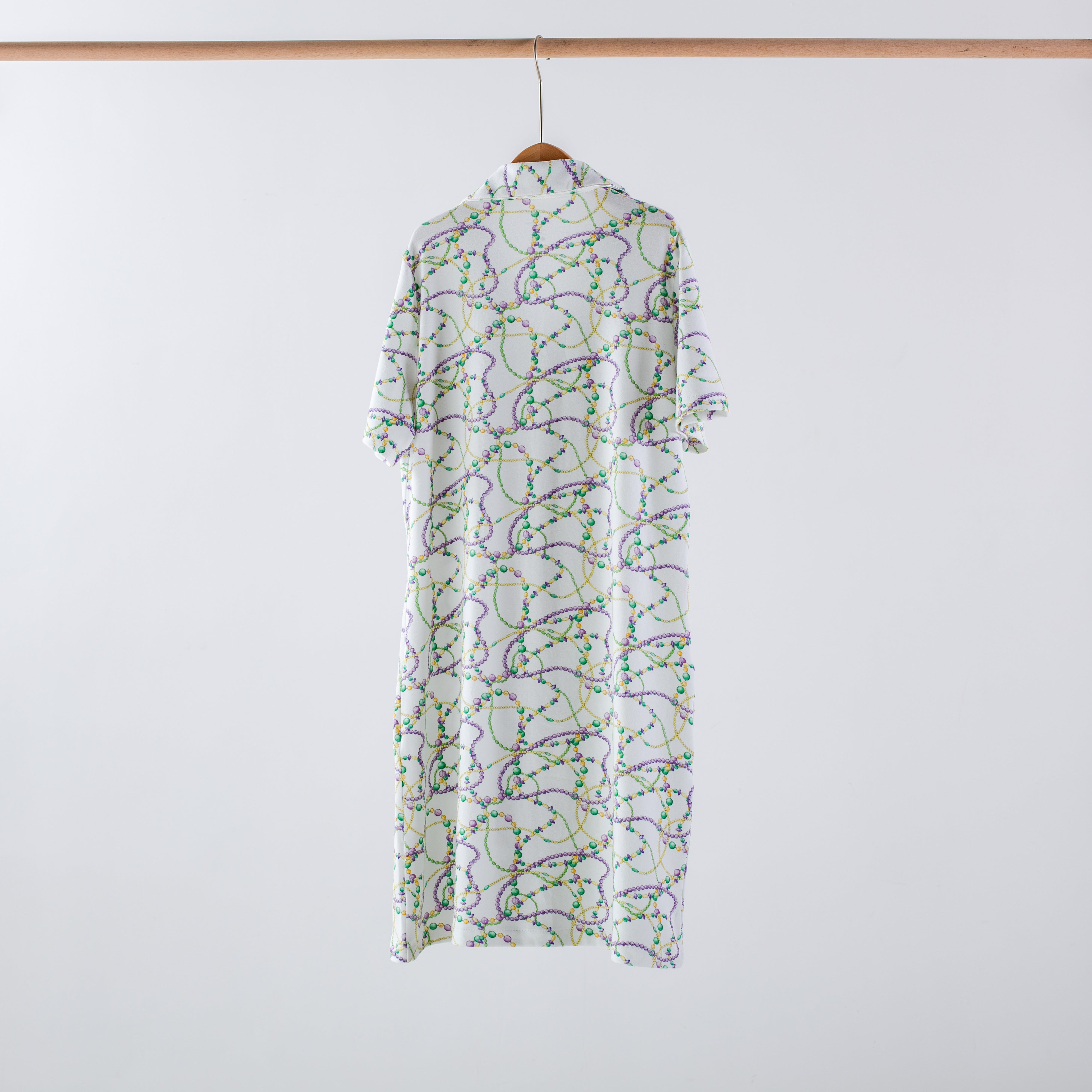 Just Here For The Beads Women's Organic Cotton Mardi Gras Pajamas