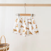 Mvc: Purple Tigers Organic Muslin Shorts