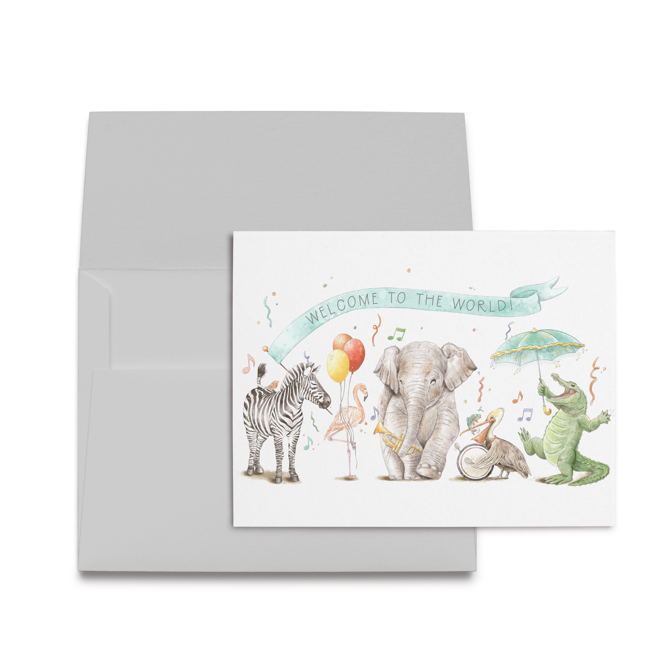 Welcome To The World Folded Card