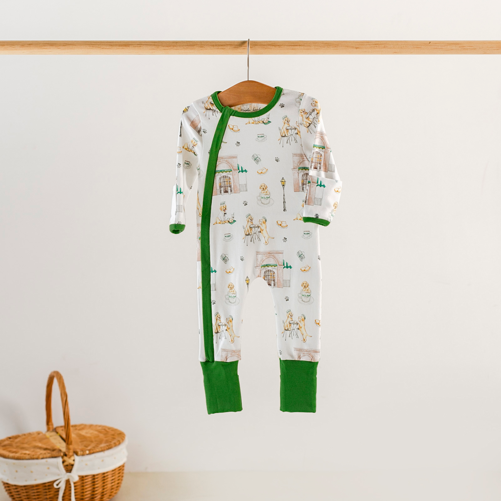 Powdered Sugar And Puppies Organic Cotton Kids Pajamas