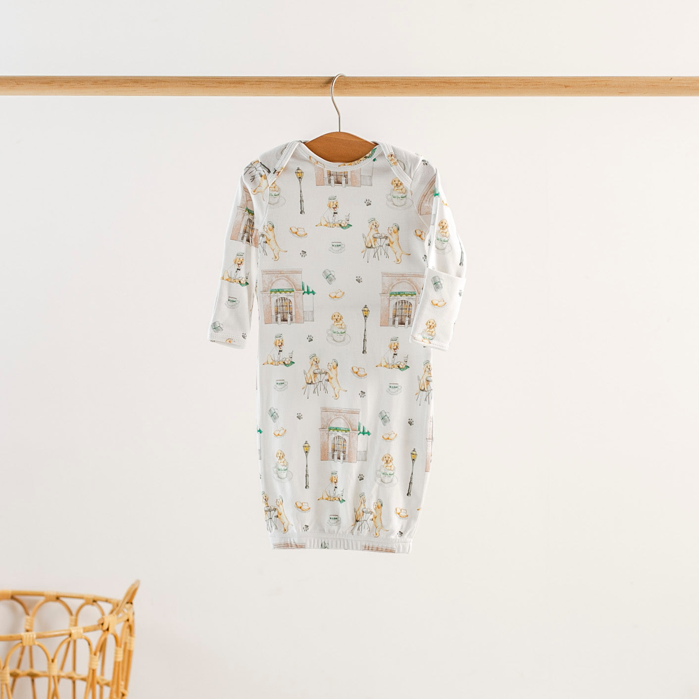 Powdered Sugar And Puppies Organic Cotton Kids Pajamas