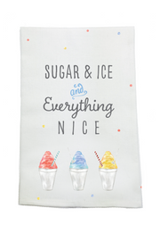 Sugar, Ice, & Everything Nice Organic Cotton Kitchen Towel