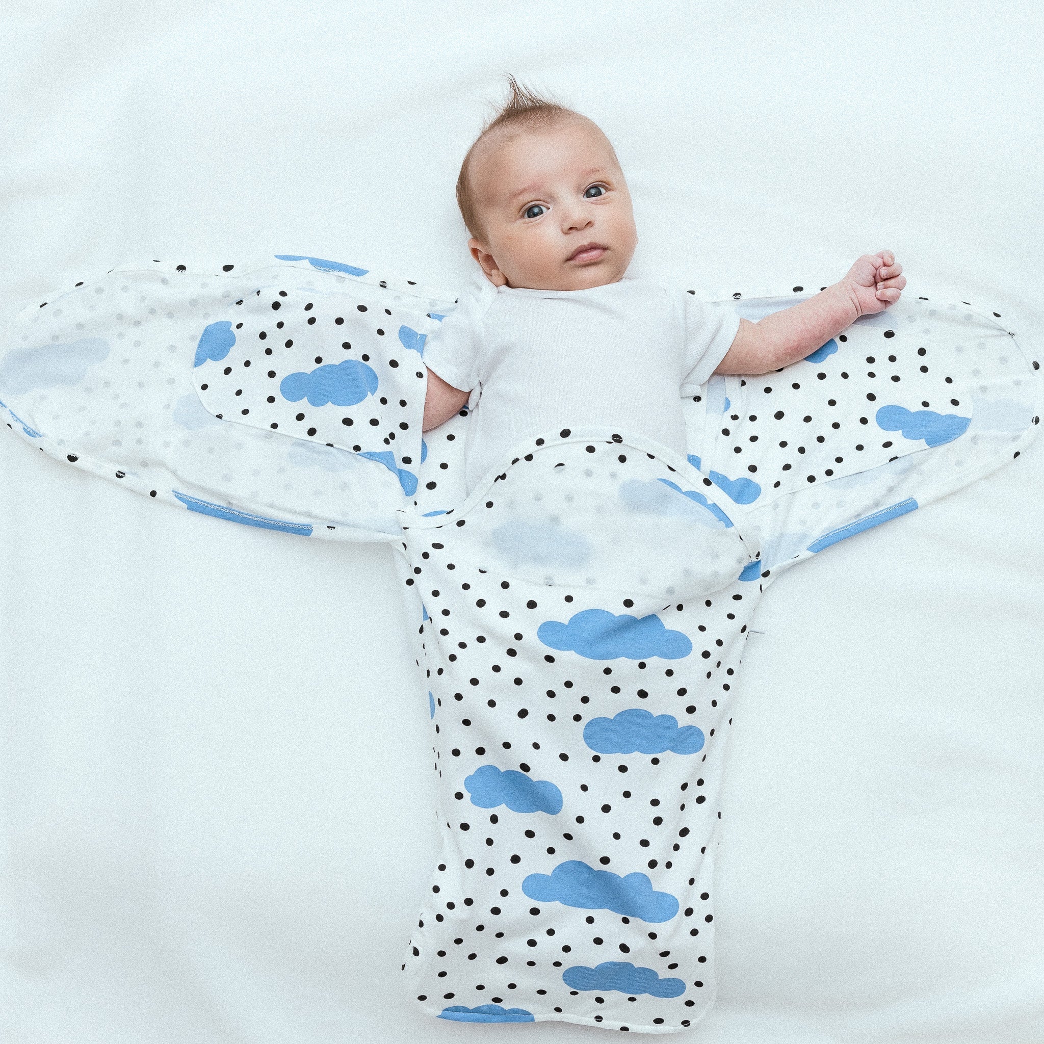 Blue Clouds Snugababe Swaddle™ Sleep Pod