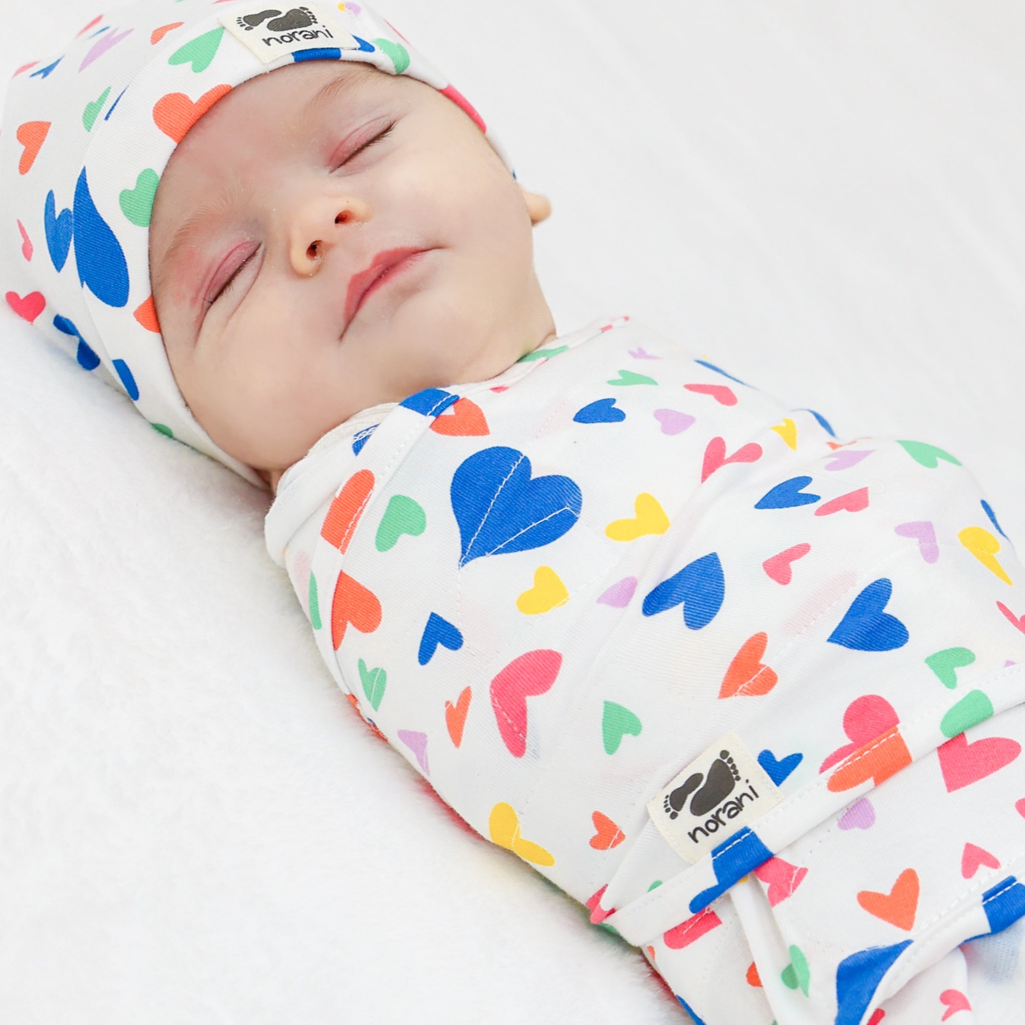 Colorful Hearts Snugababe Swaddle™ Sleep Pod