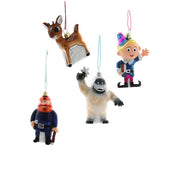 Retro Rudoph Character Ornament Set