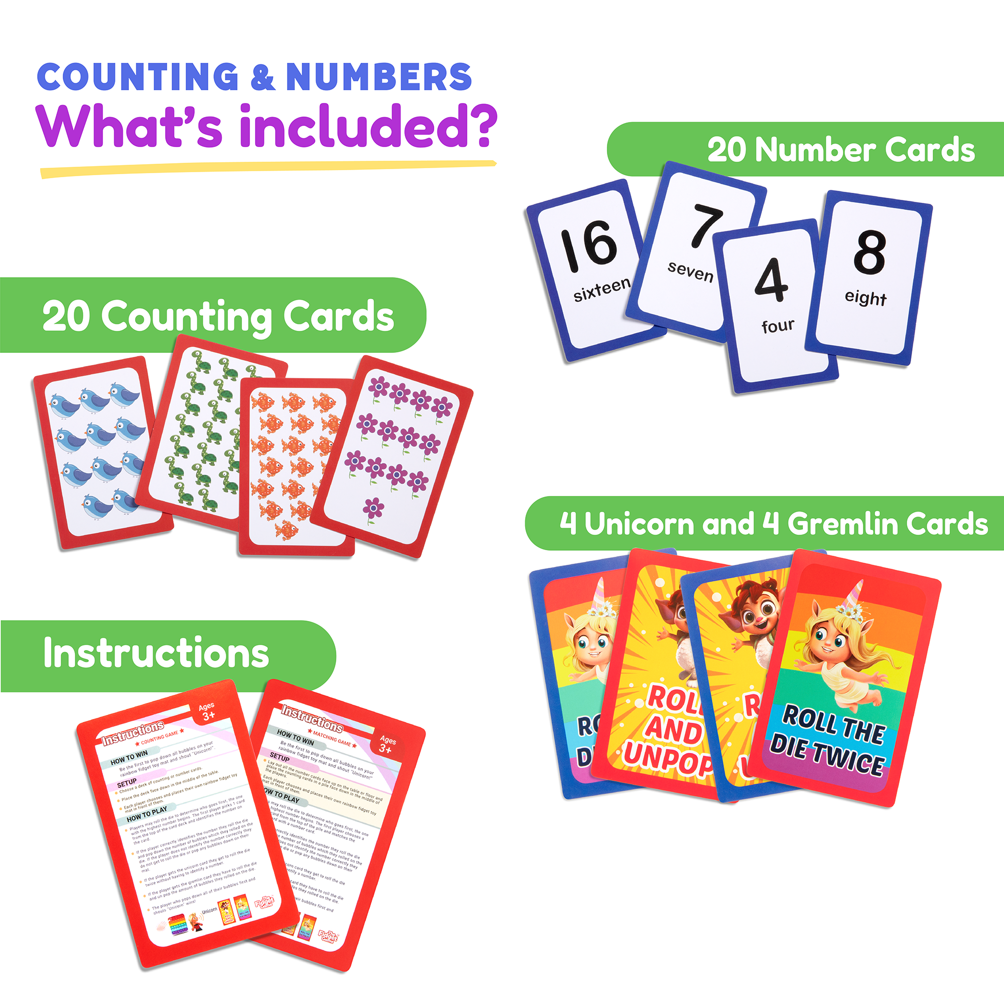 Counting & Numbers Card Pack - Choose Act