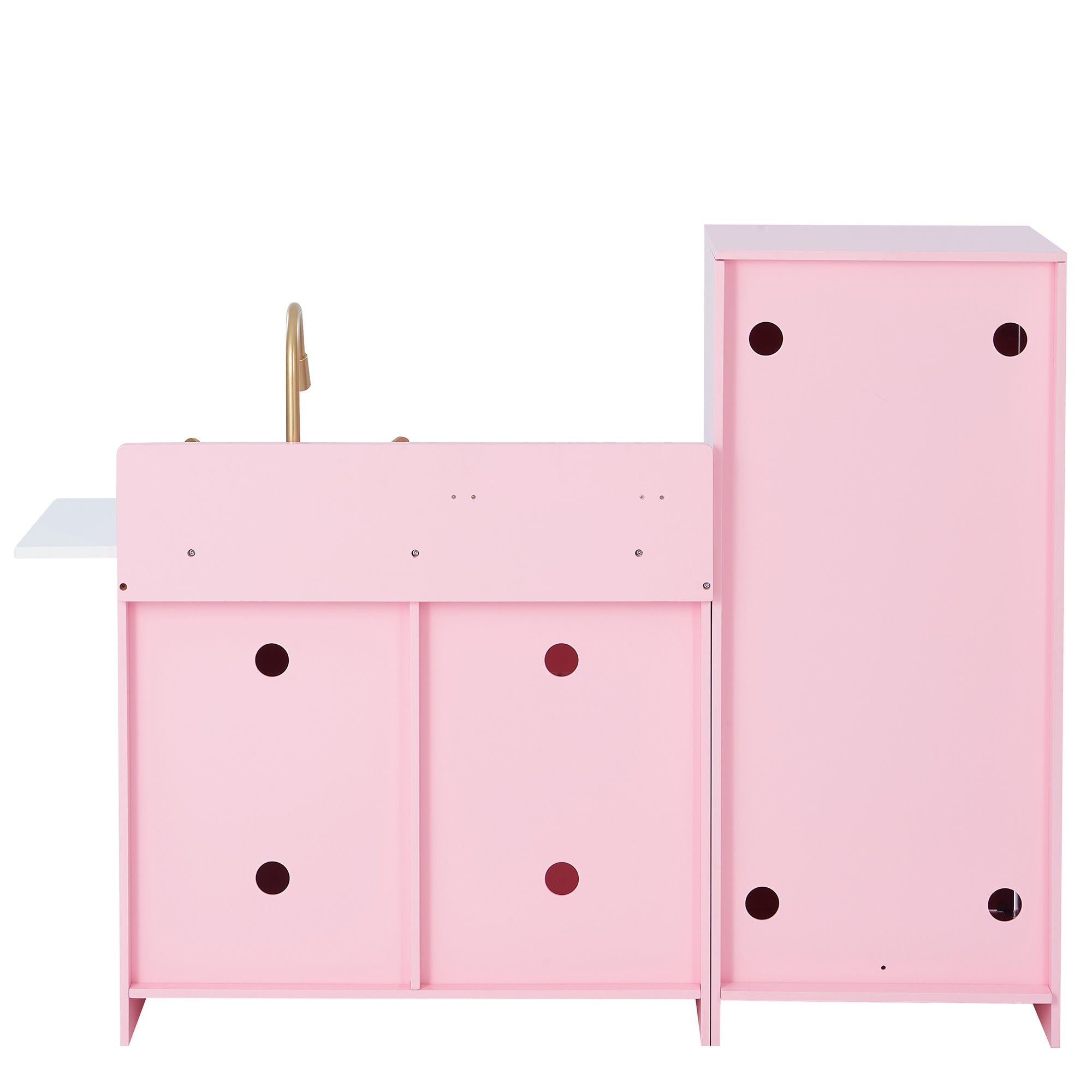 Little Chef Charlotte Play Kitchen & Refrigerator Set, Pink