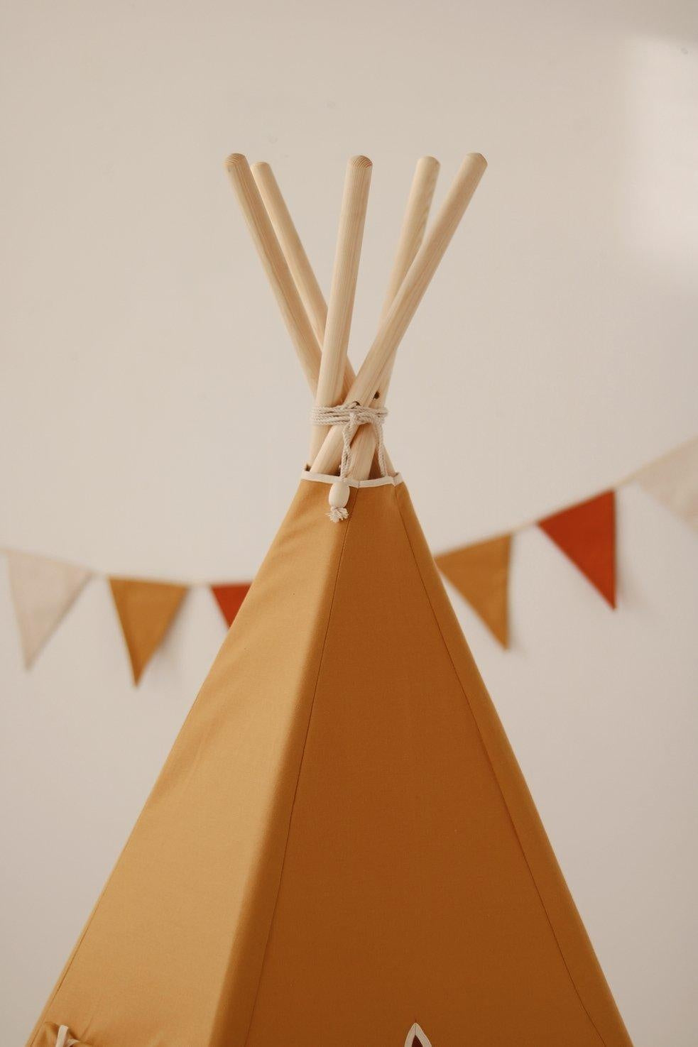 ochre Teepee And Mat Set