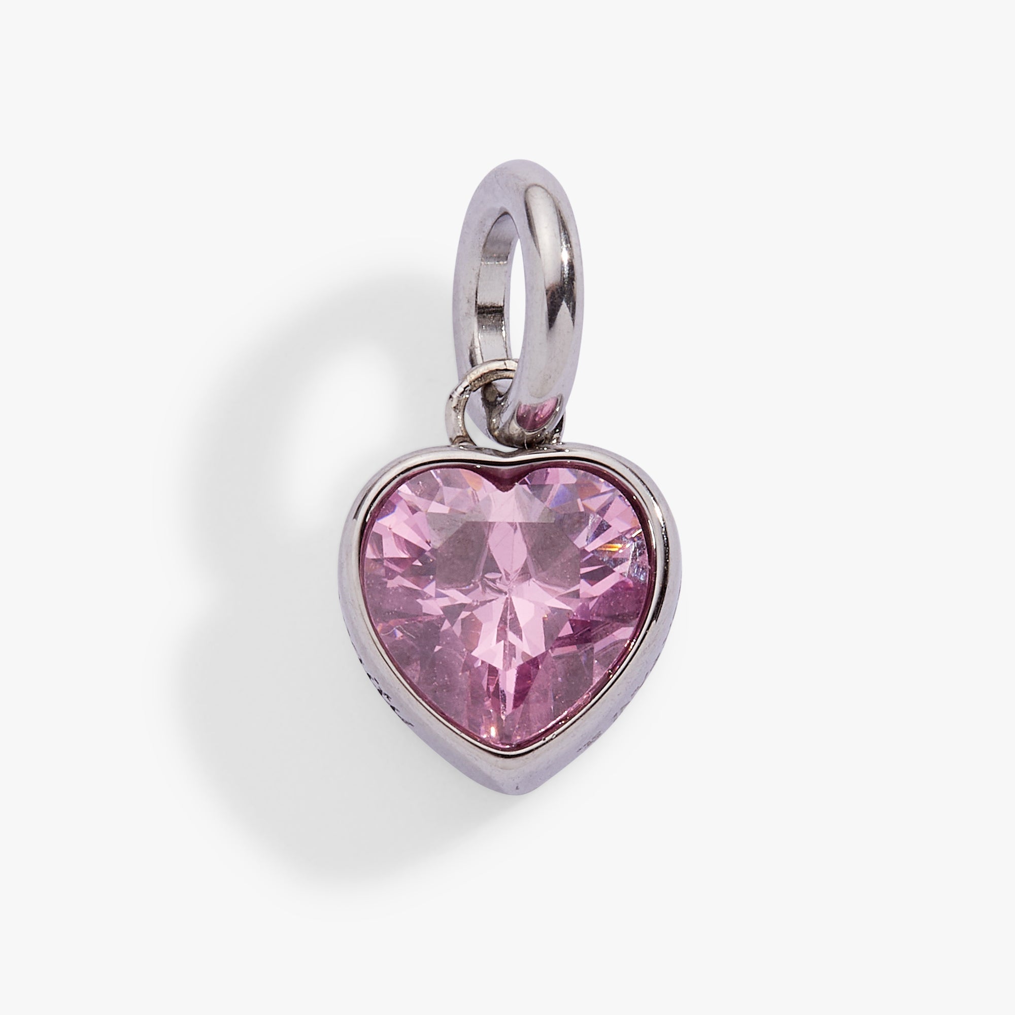 October 'serenity' Heart Birthstone Charm