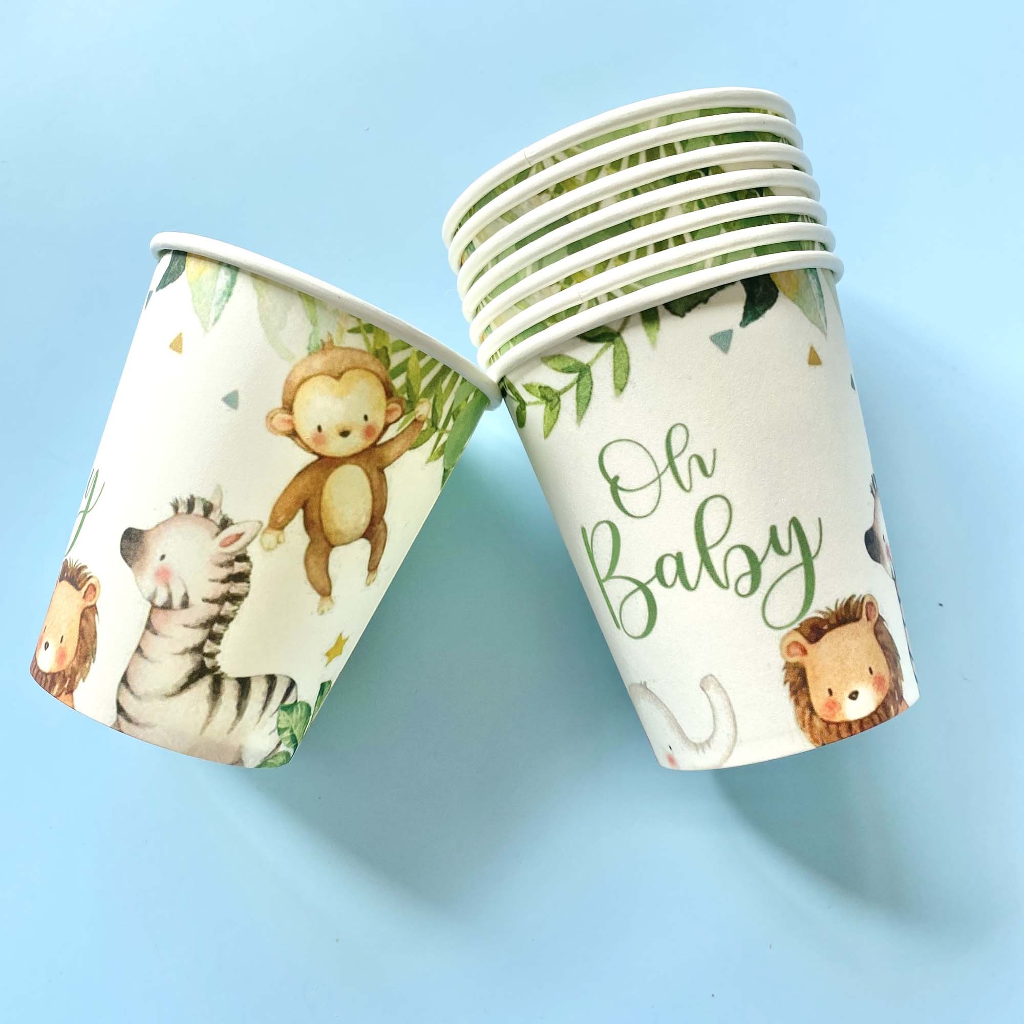 Safari Animal Paper Cups