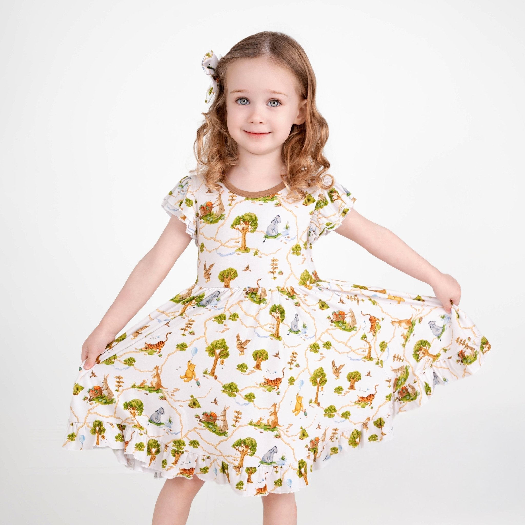 Oh Bother, It's Bedtime Big Kid Twirl Dress