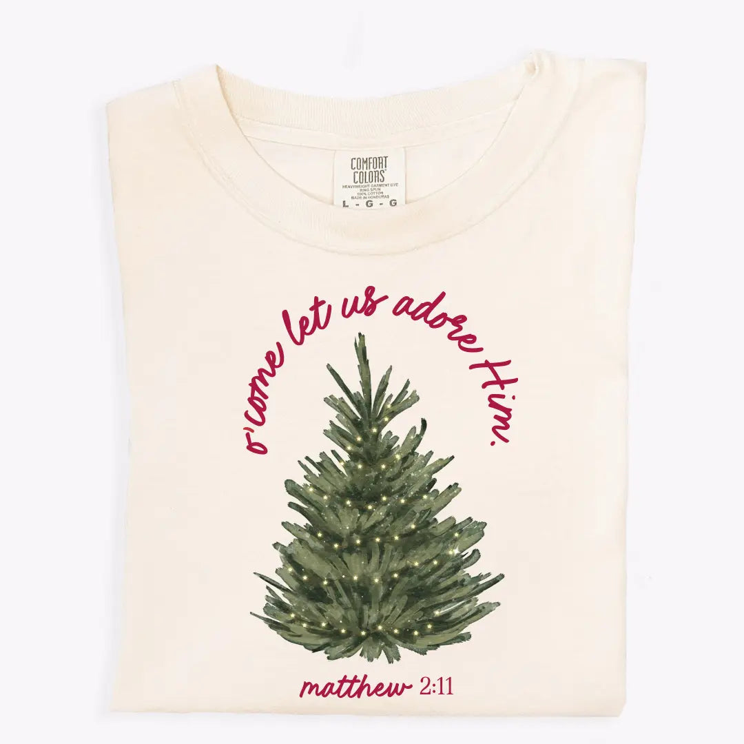 O'come Let Us Adore Him Tee