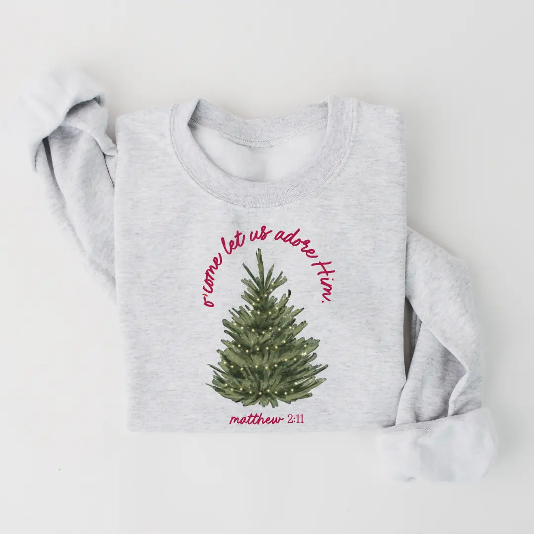 O' Come Let Us Adore Him Pullover