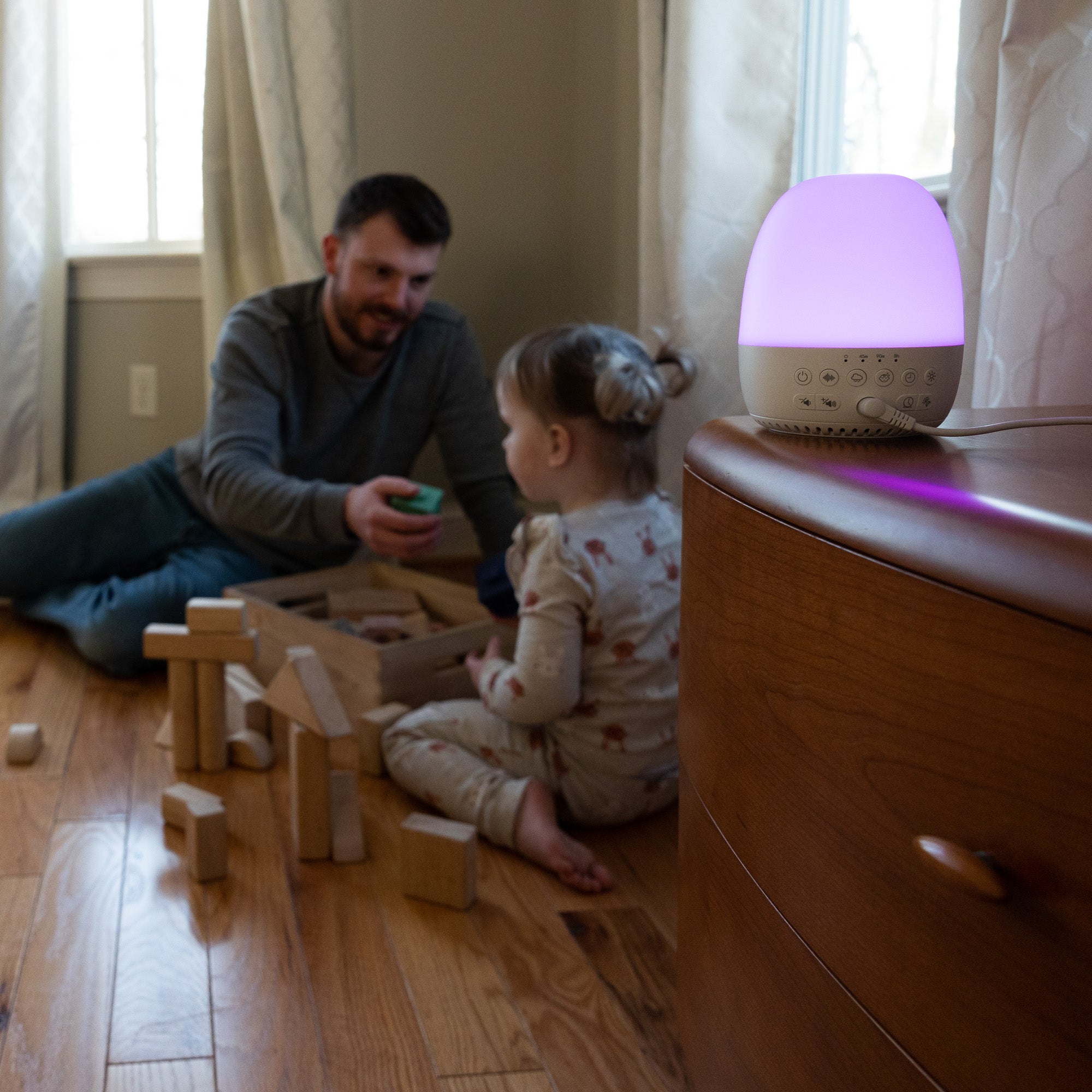 Light To Rise Sleep Trainer, Sound Machine, And Night Light