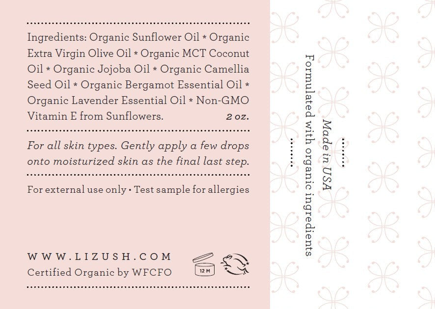 Organic Facial Oil Seals And Protects