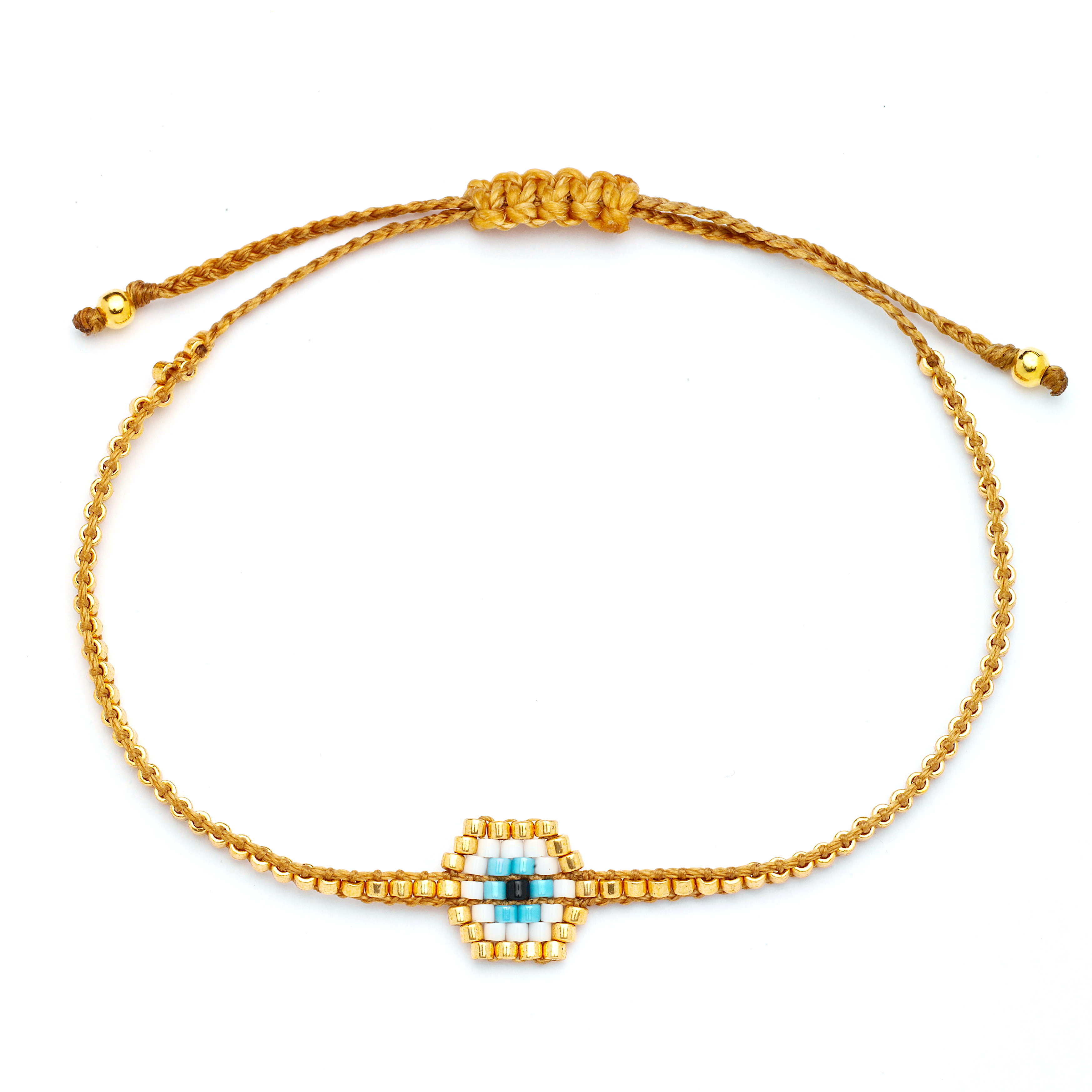 Anna Kaiser X Oiya: Oito Gold Miyuki Eye Bracelet