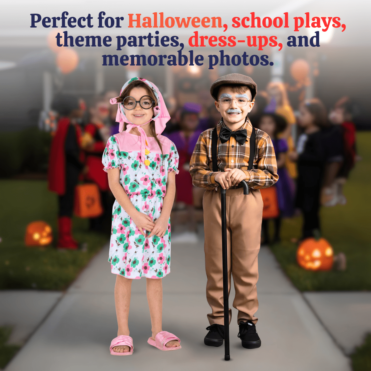 Old Man Grandpa Costume - Kids
