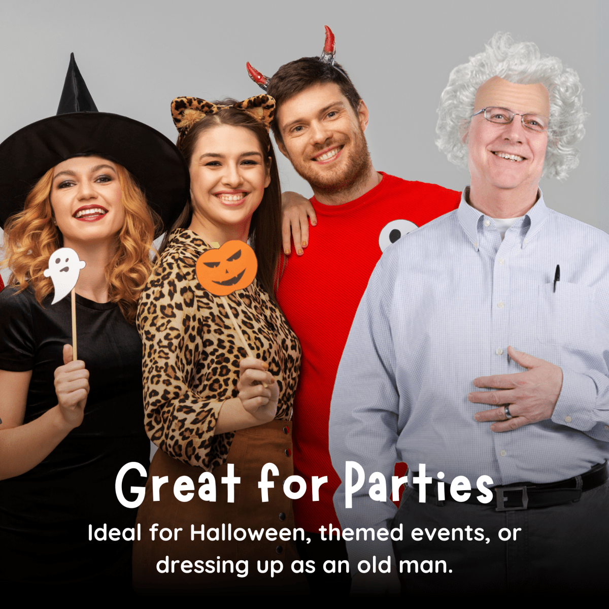 Old Man Wig For Adults