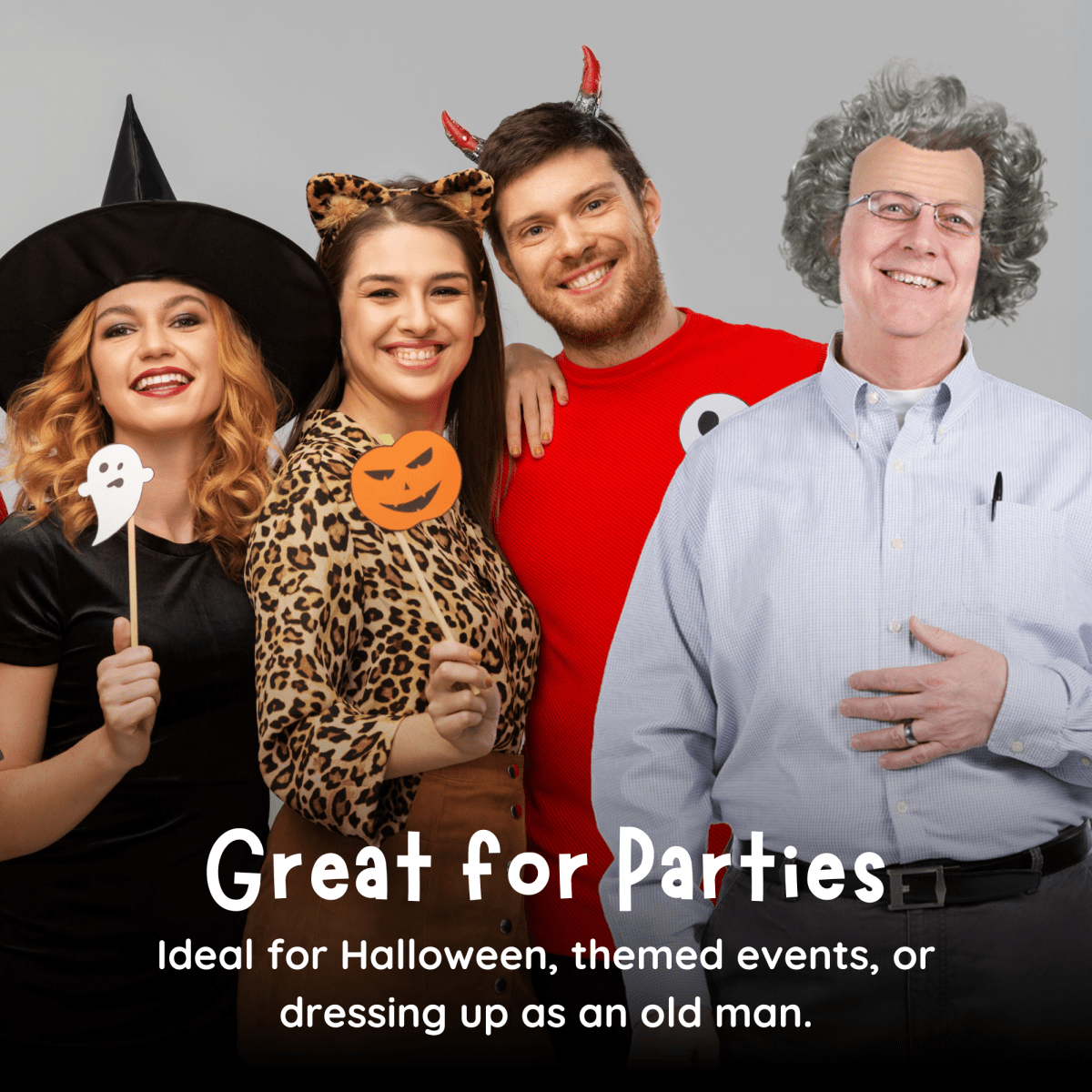 Old Man Wig For Adults