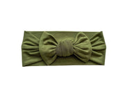 Knotted Headband - Olive Green