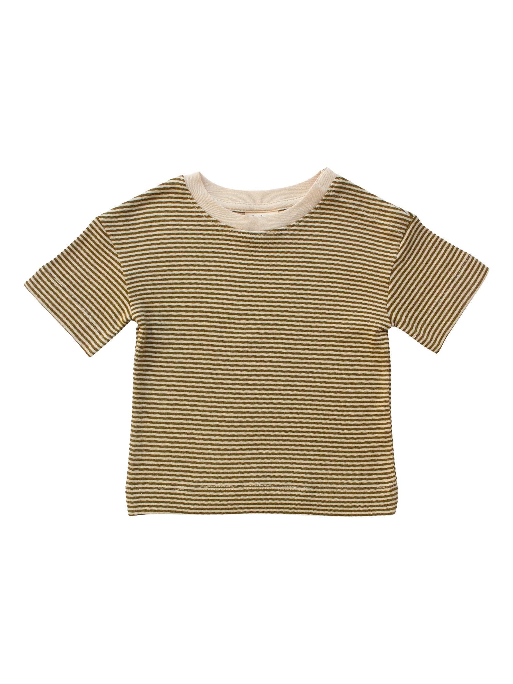 Short-sleeve tee - Olive Stripe