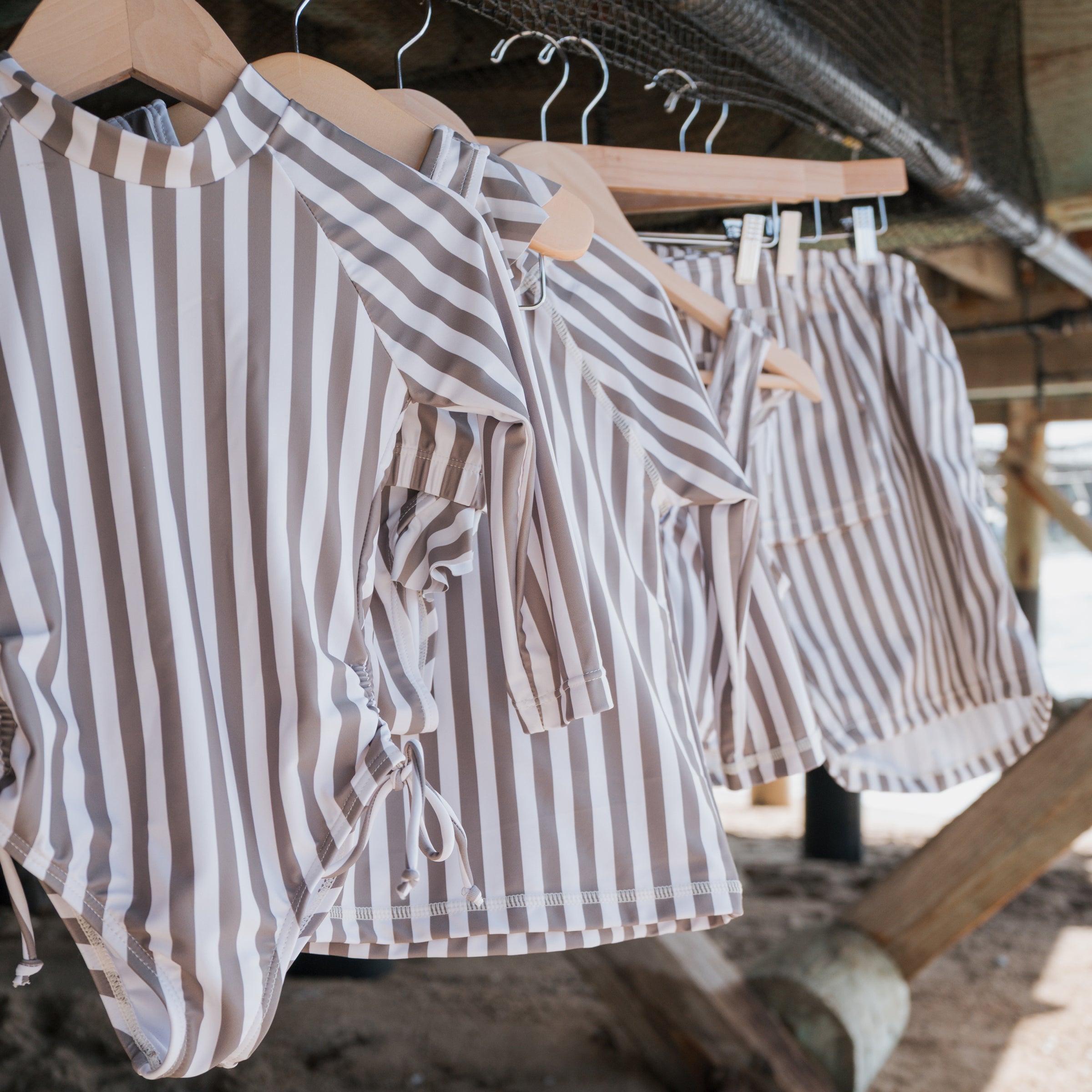 Child Board Short | Olive Stripe
