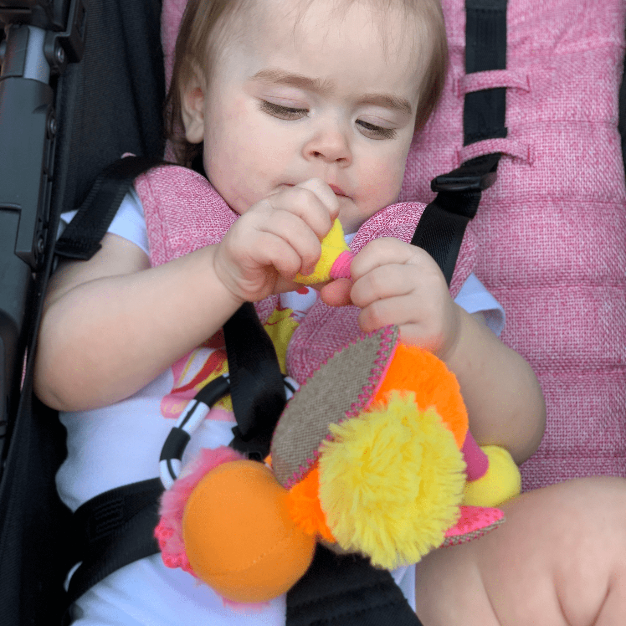 Ollie The Oddball Oddbird Chime & See Atachable Hanging Activity Toy
