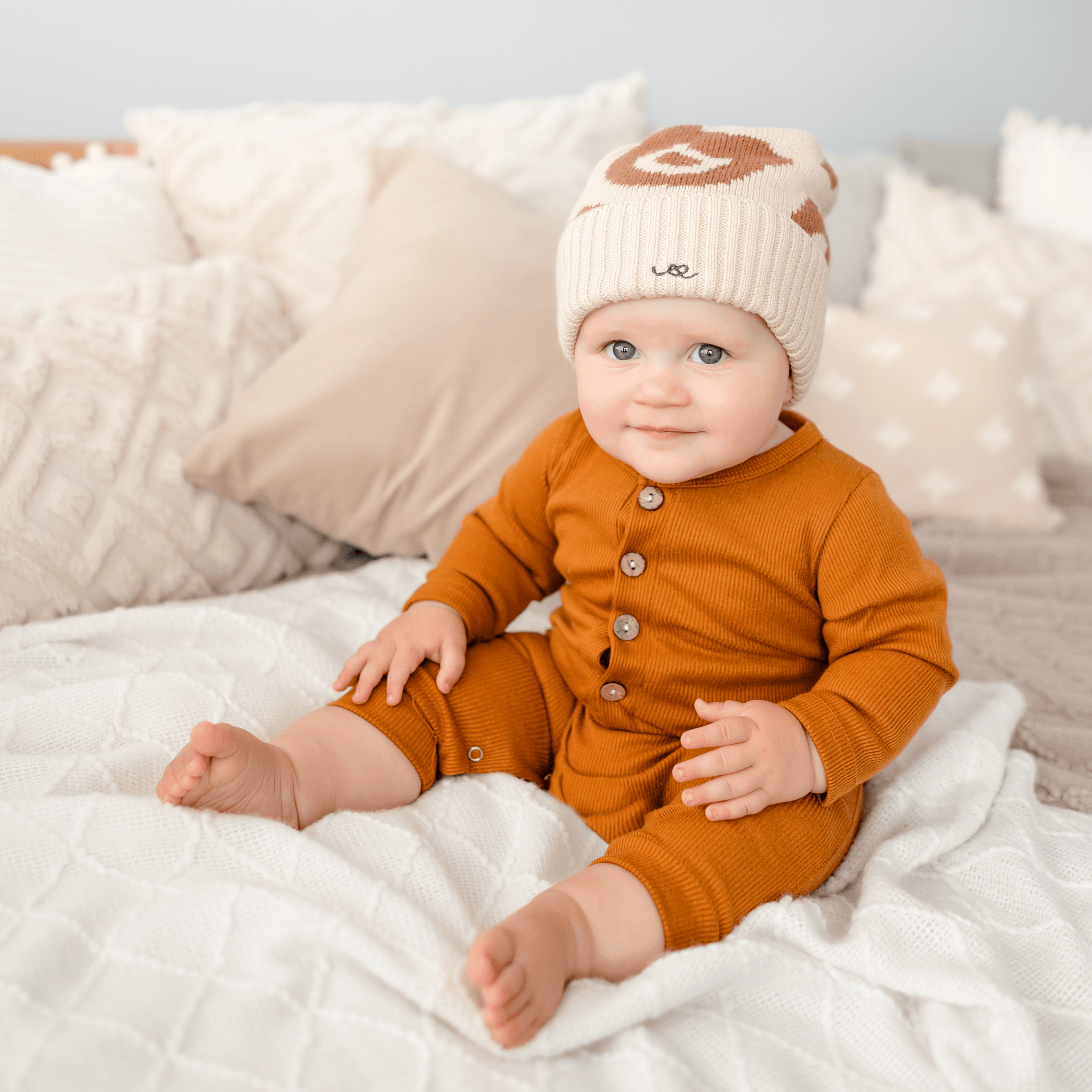 Ollie Baby's Beanie | Nutmeg Beary