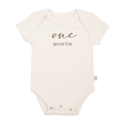 Graphic Bodysuit | One Month Milestone Taupe