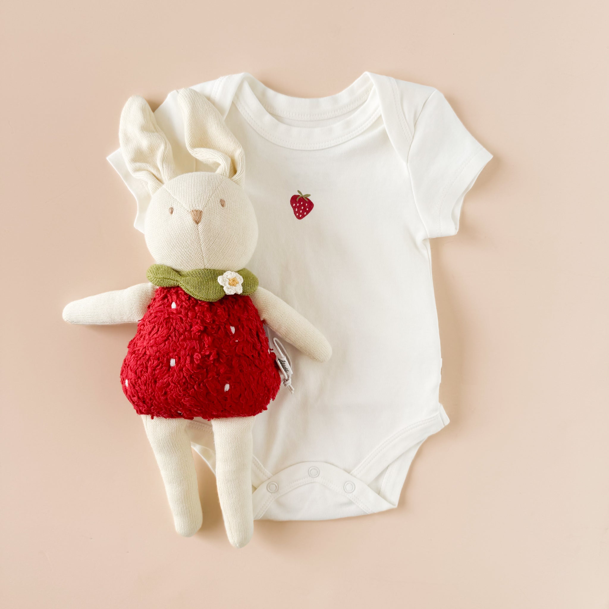 Bailey Bunny Strawberry Plushie Toy