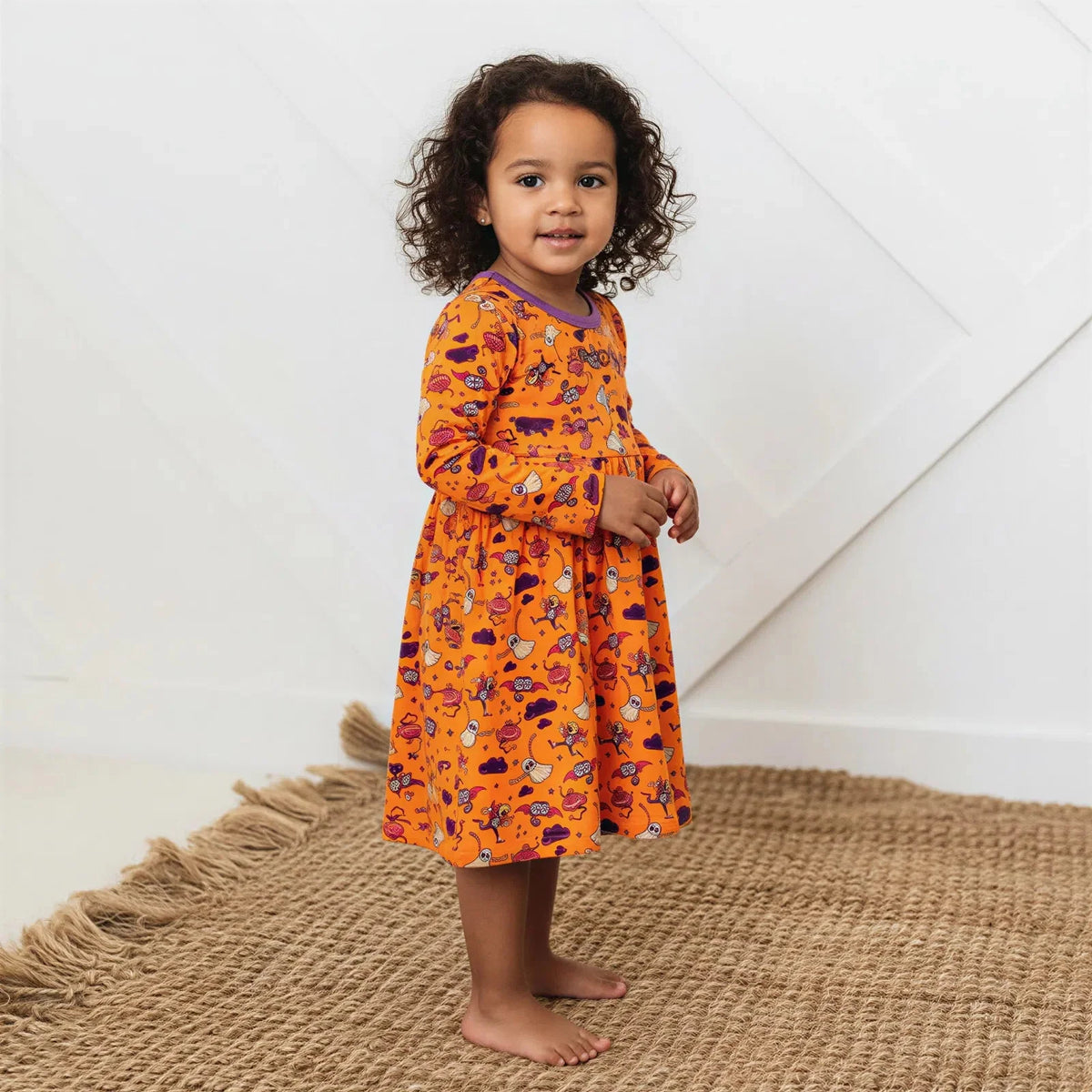 Orange Boo Crew Dress