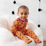 Orange Boo Crew Footie