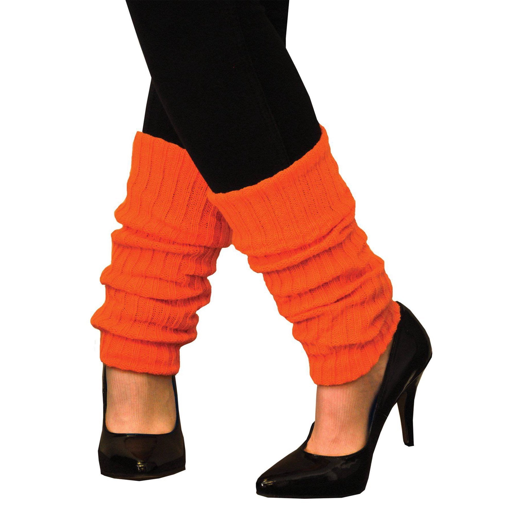 80s-style Leg Warmers Yellow, Standard Size