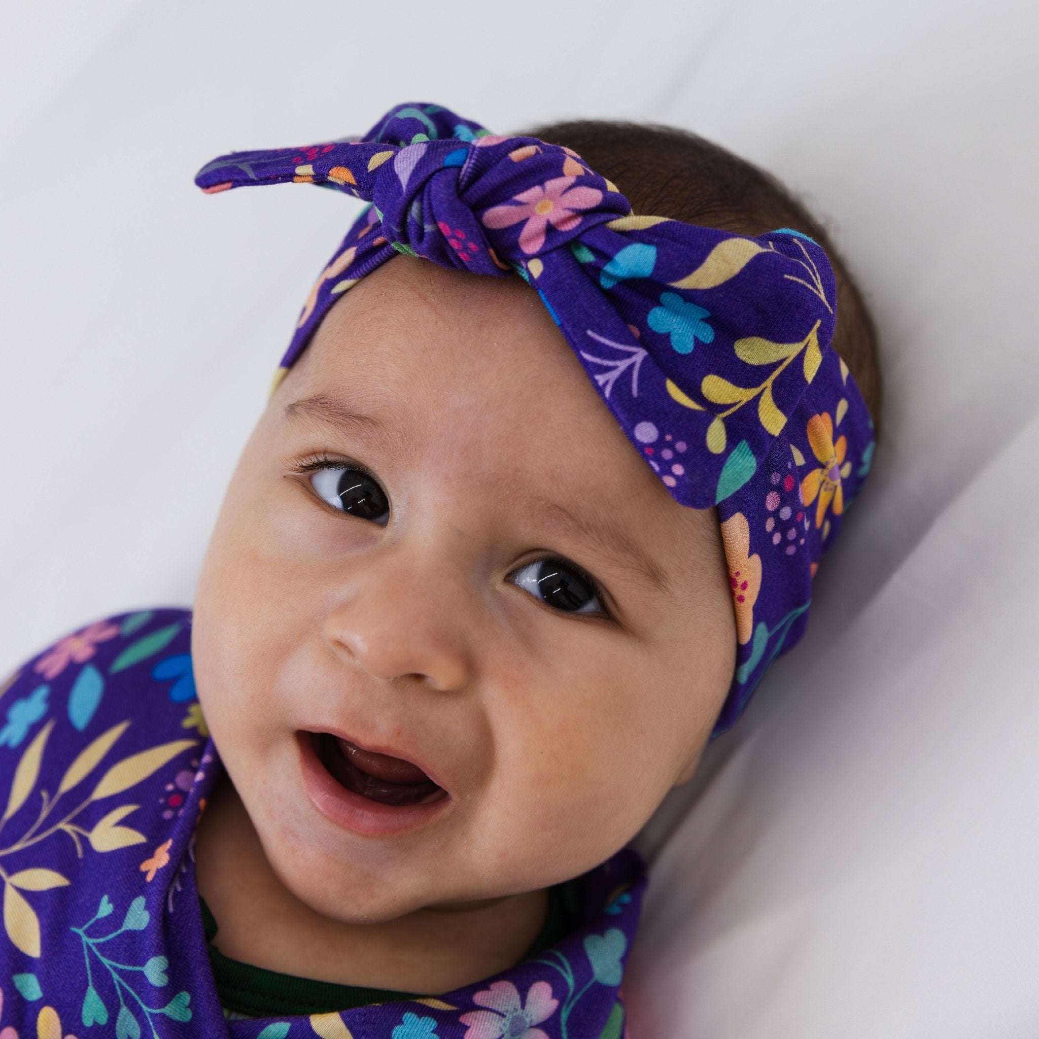 Orchid Gardens Bow Headband