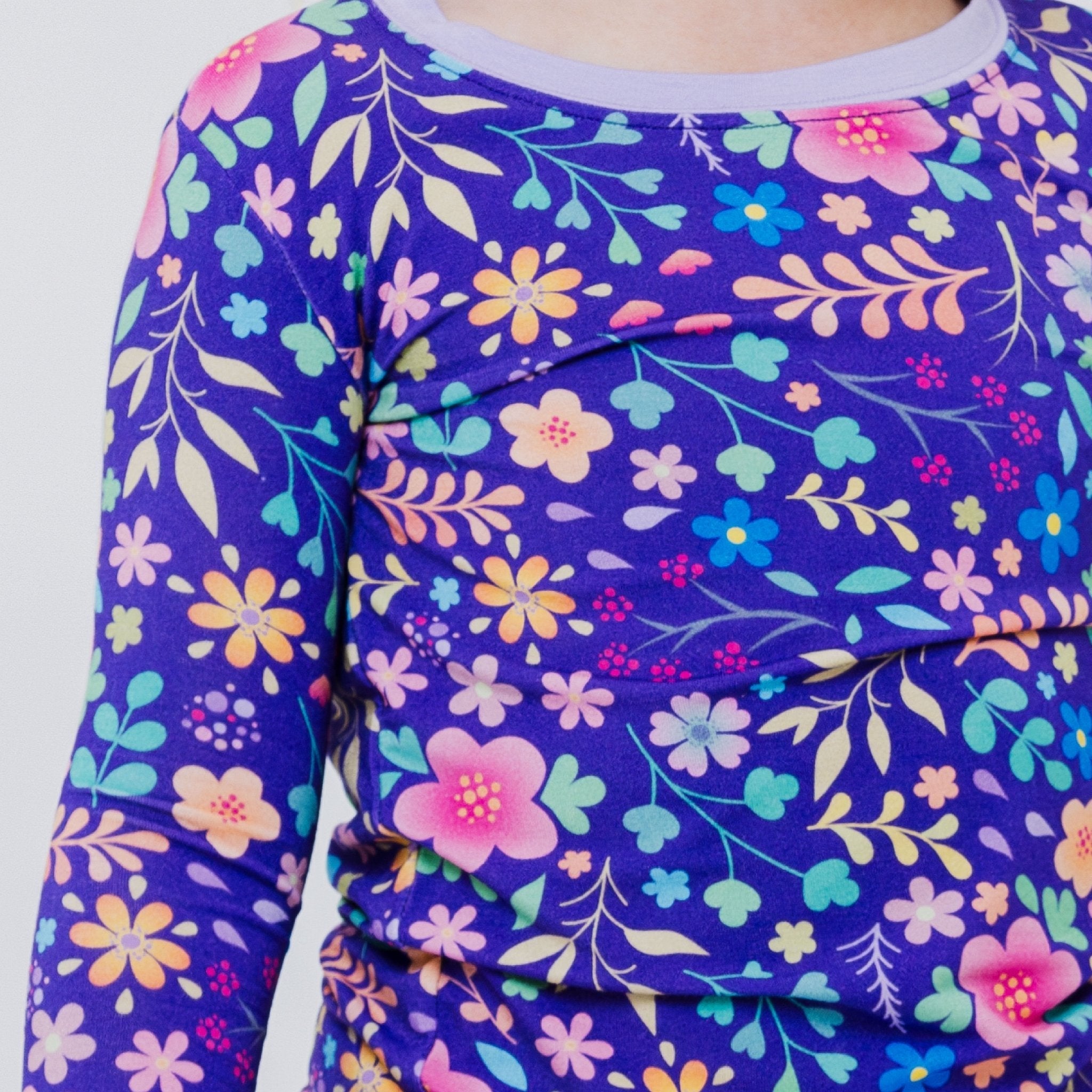 Orchid Gardens Long Sleeve Pajamas