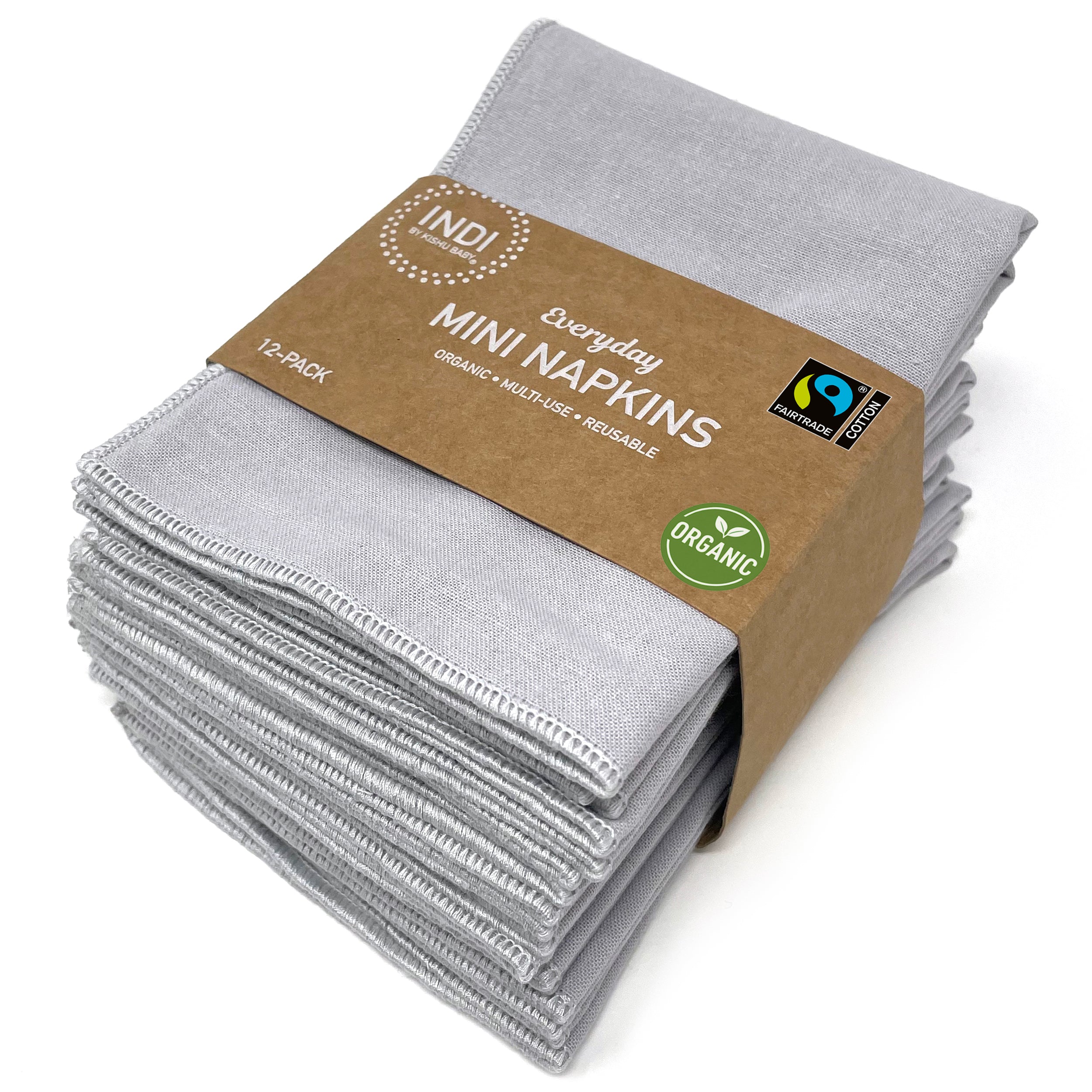 Organic Everyday Mini Napkins 12-pack – Fairtrade Certified