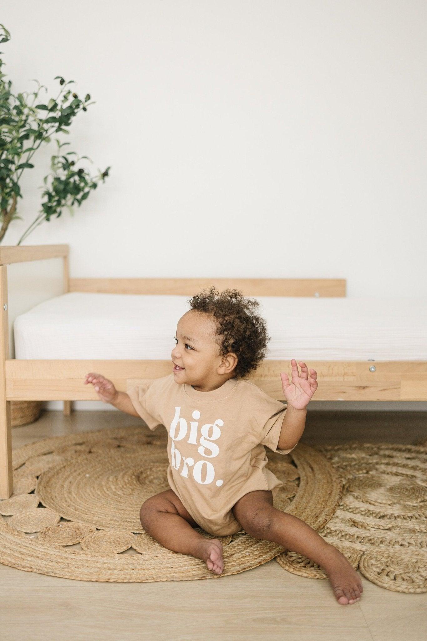 Organic Cotton Big Bro T-shirt Romper