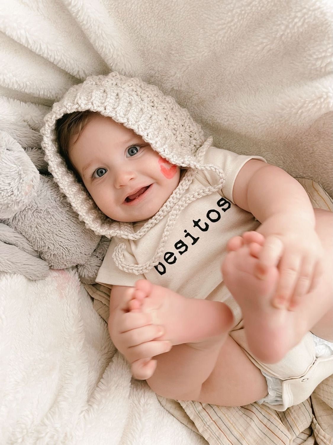 Besitos Organic Cotton Baby Bodysuit Short Sleeve