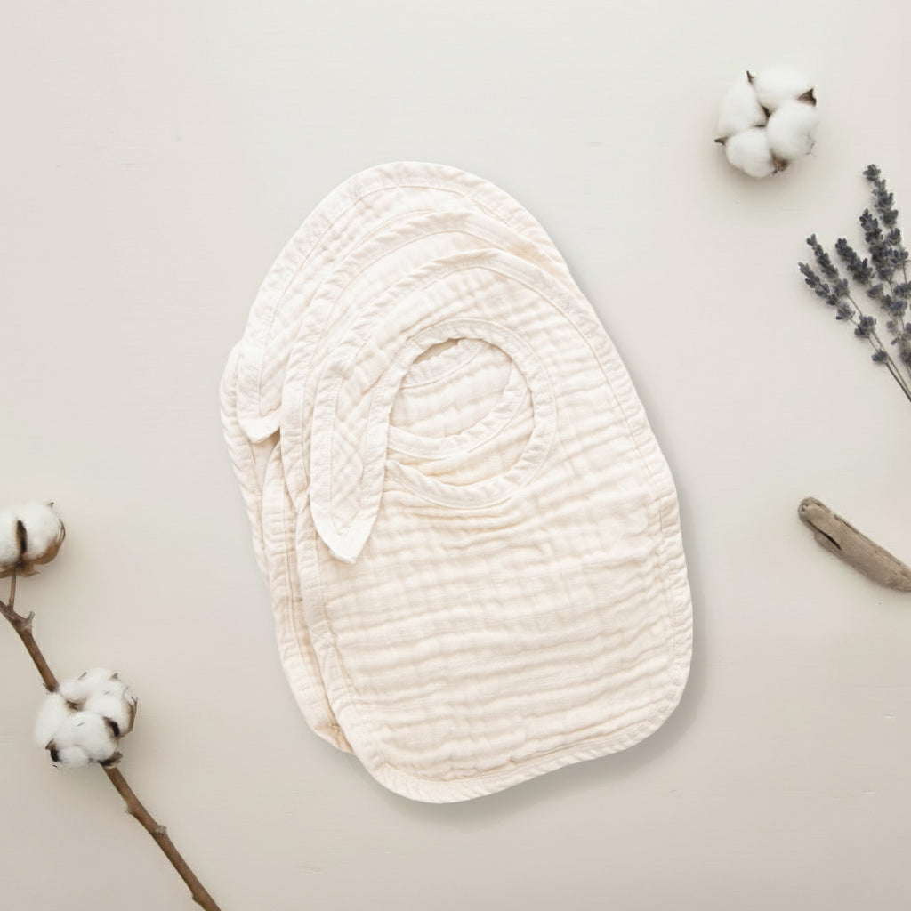 Organic Cotton Muslin Baby Bundle Set And Crib Sheet