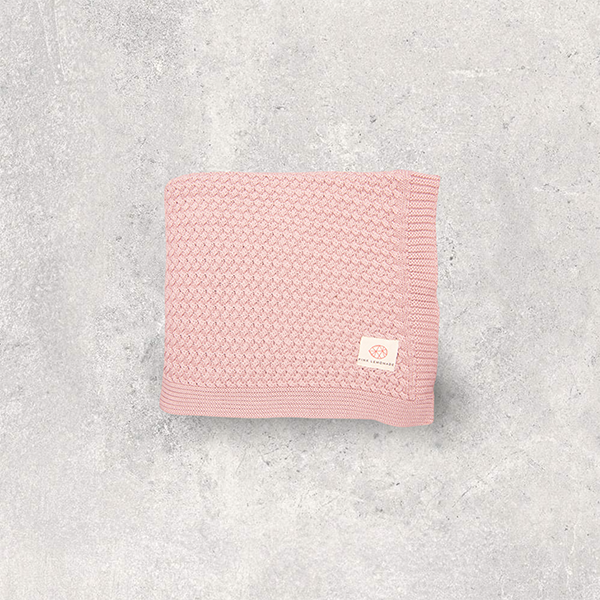 Criss Cross Organic Cotton Baby Blanket And Lovie Set