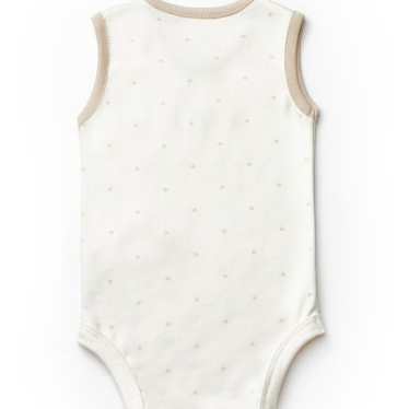 Teddy Ecru Sleveless Organic