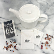 Organic Reusable Tea Bags: Set Of 2