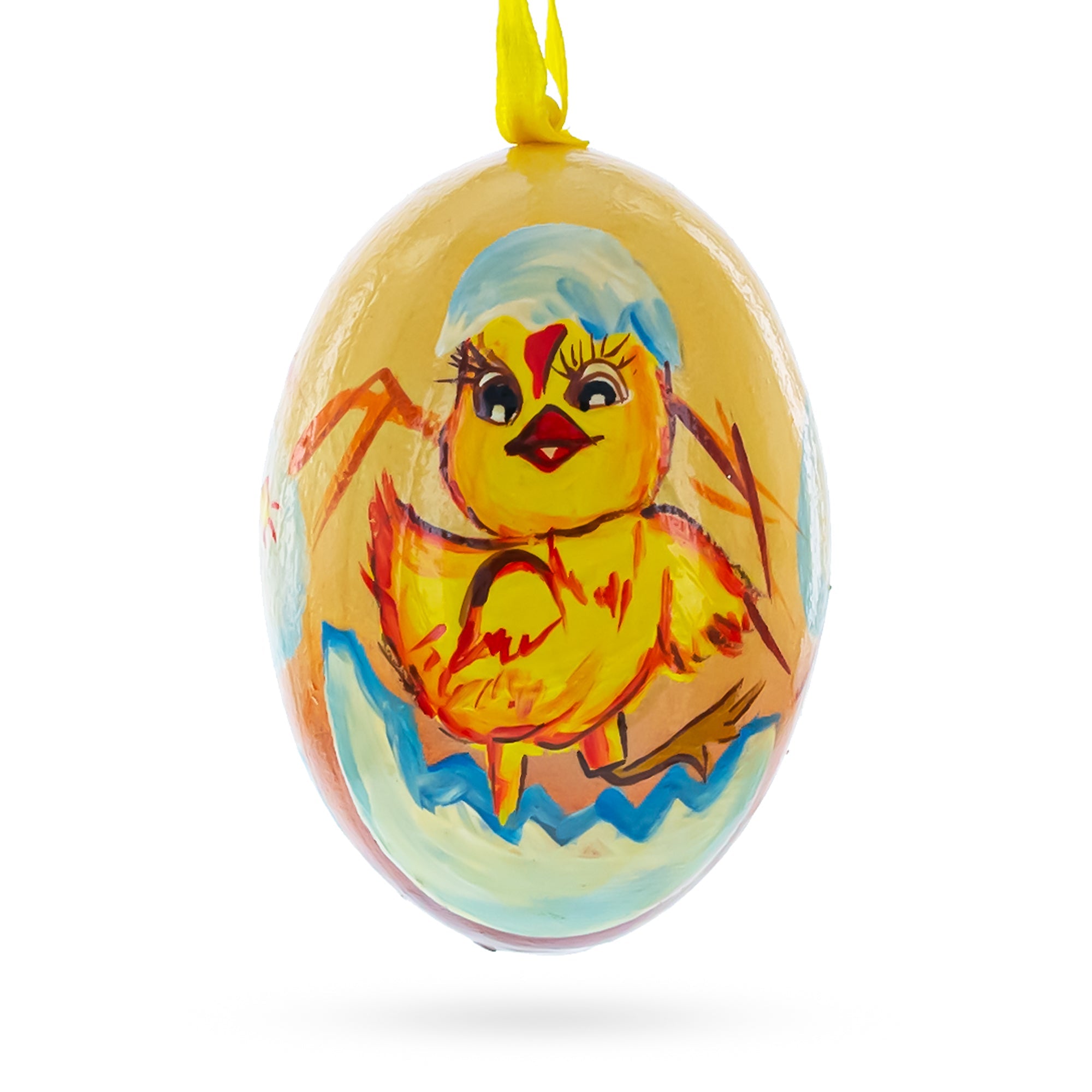 Hatchling Chick Wooden Ornament