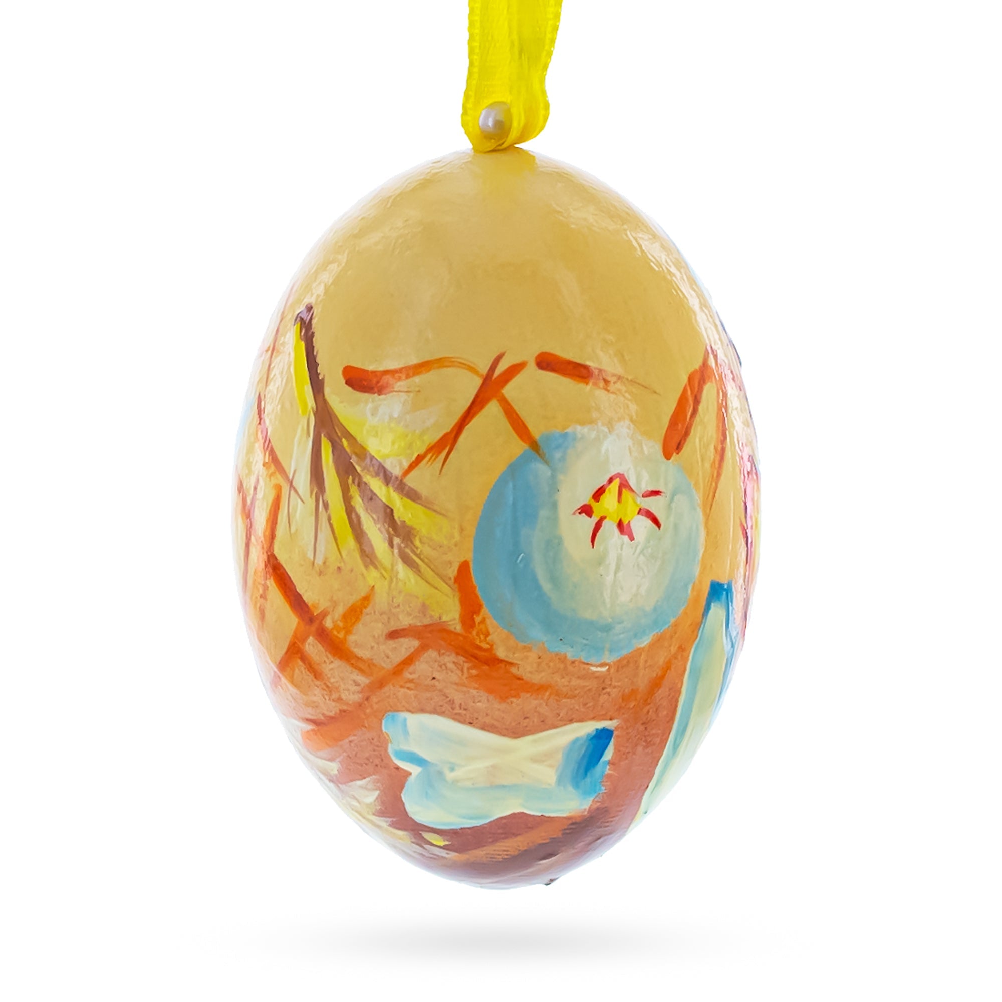 Hatchling Chick Wooden Ornament