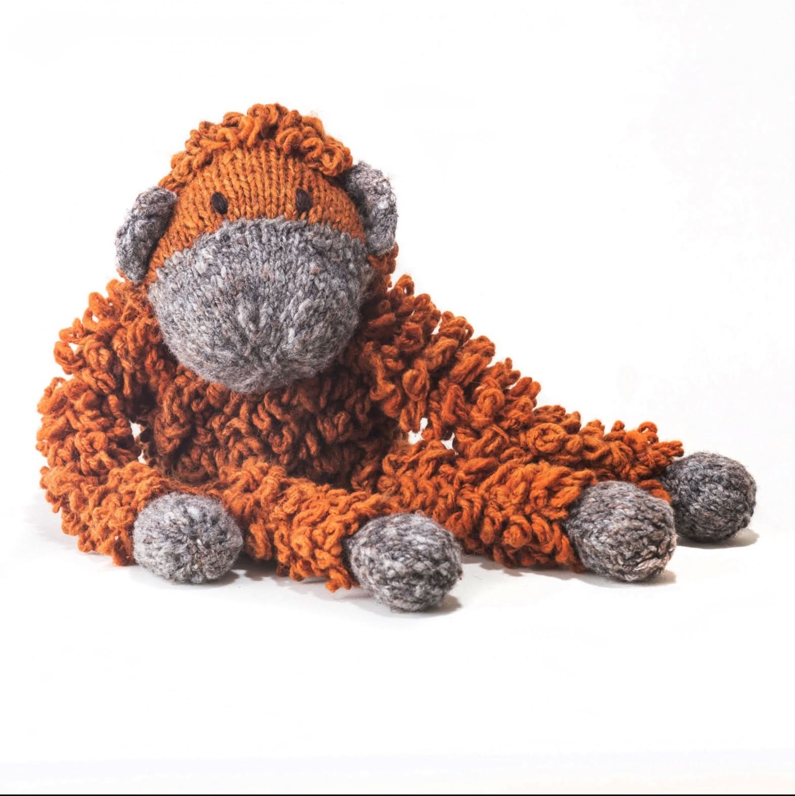 Wool Knit Buddy  | Opal The Orangutan