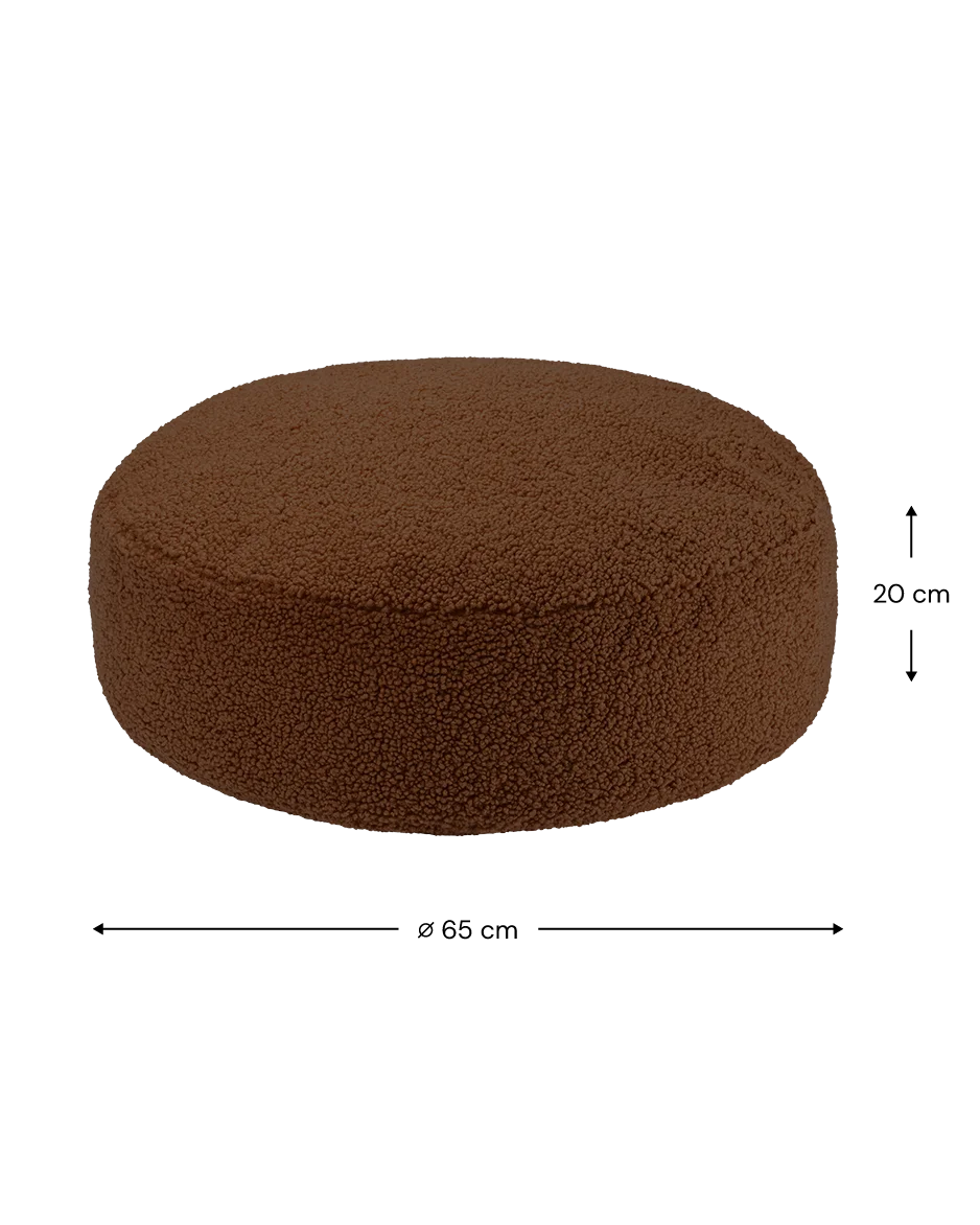 Warm Hazel Ottoman