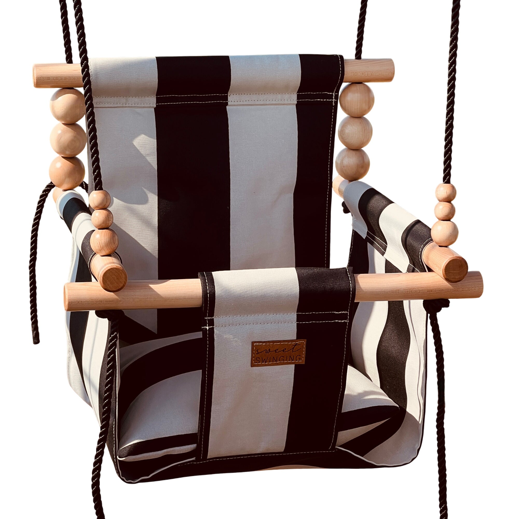 Outdoor Wide Cream And Black Stripe