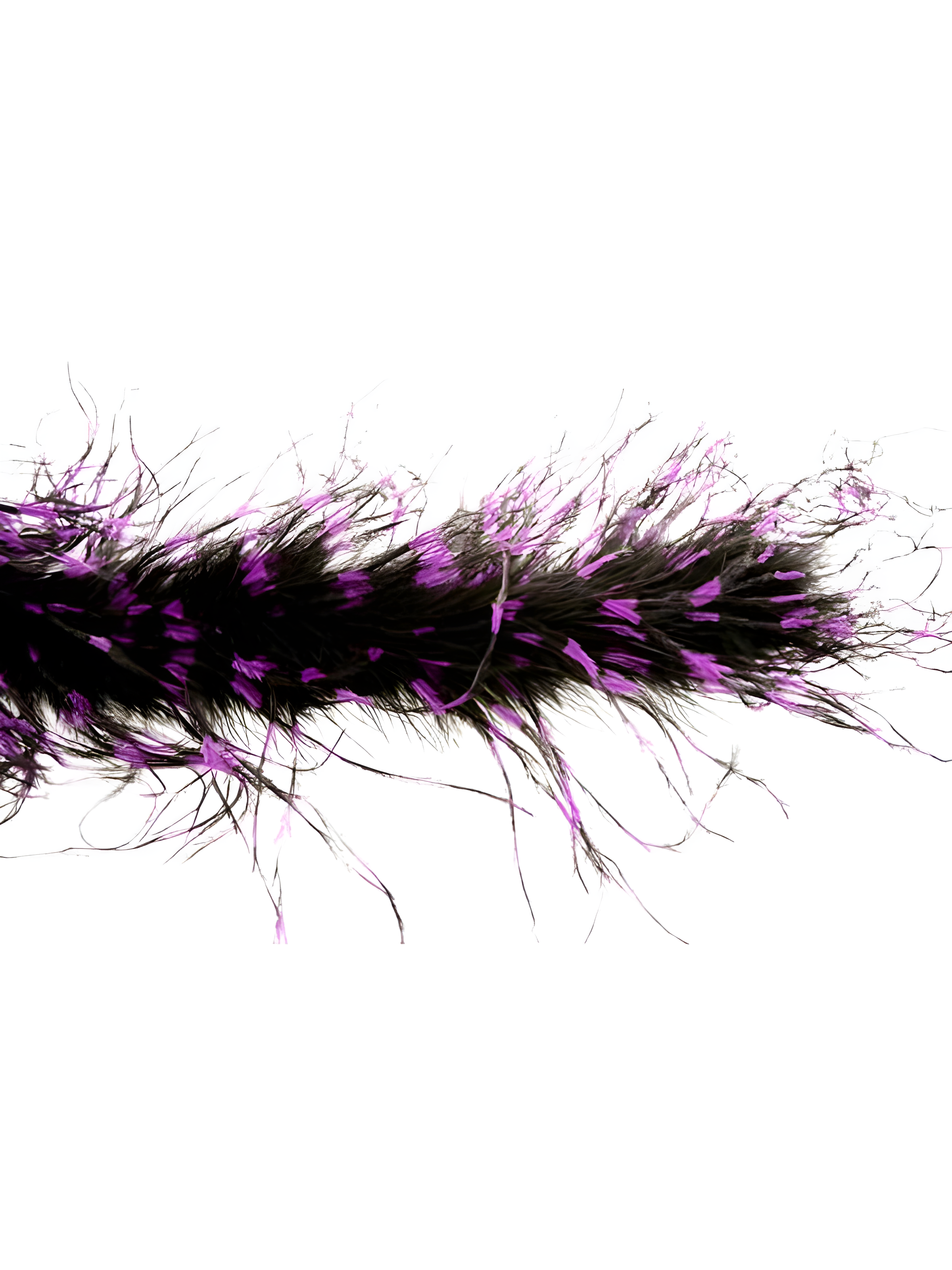Black/purple Ostrich Feather Boa