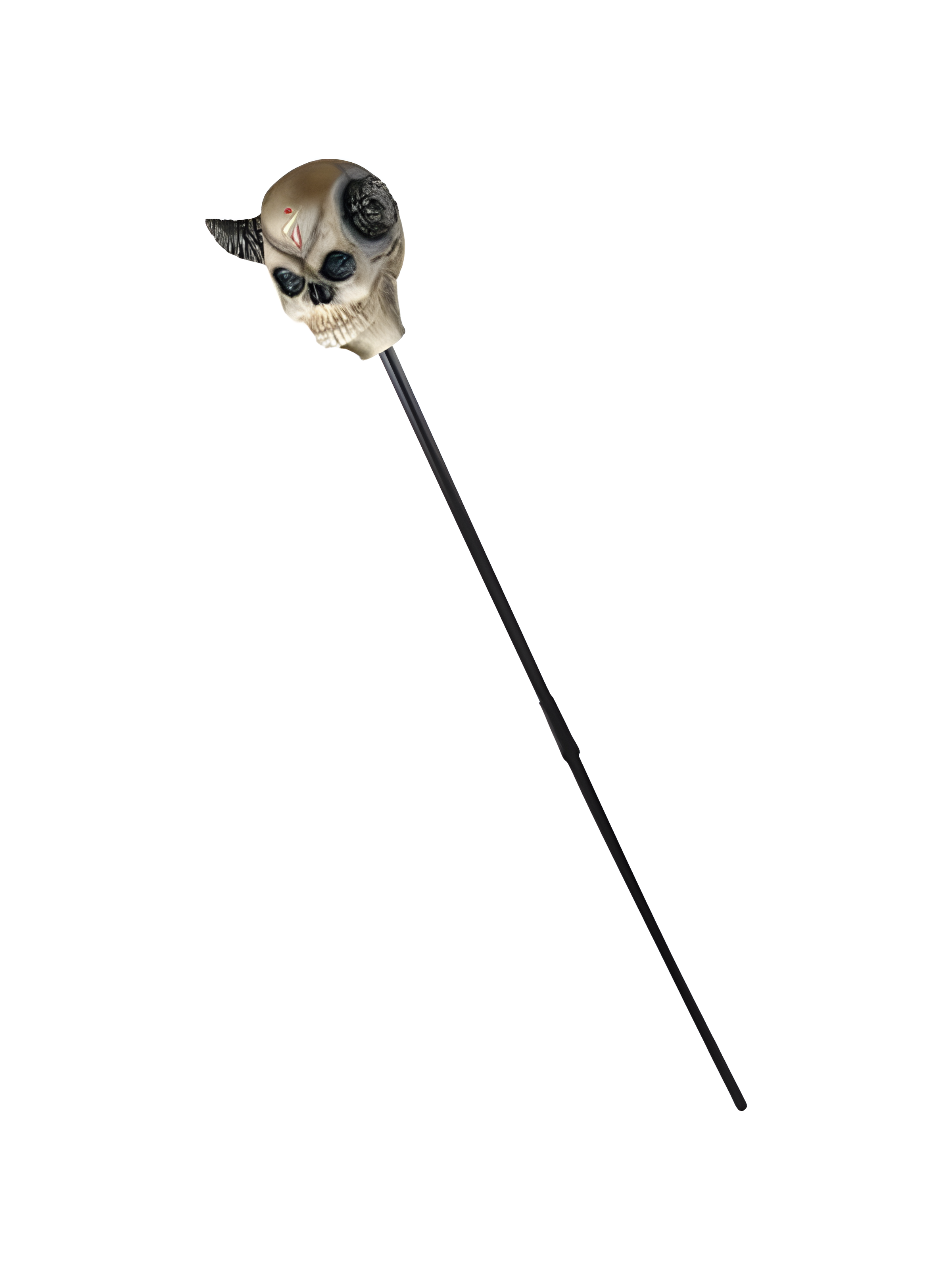 Horned Skull Staff Top