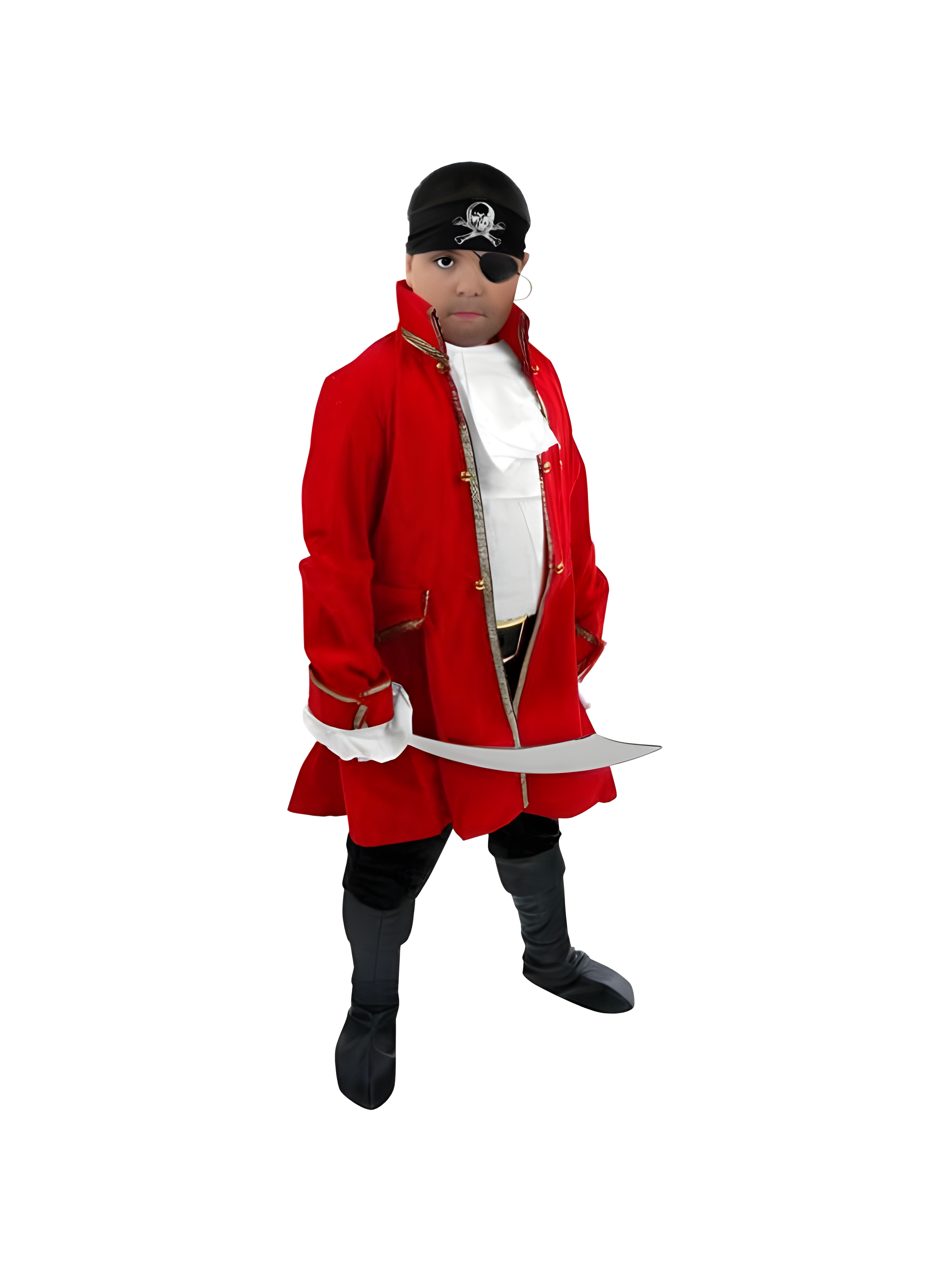 Child's Velvet Pirate Captain Costume